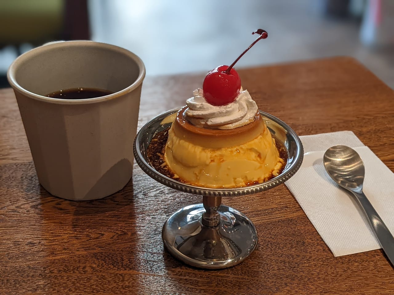 プリンとコーヒー