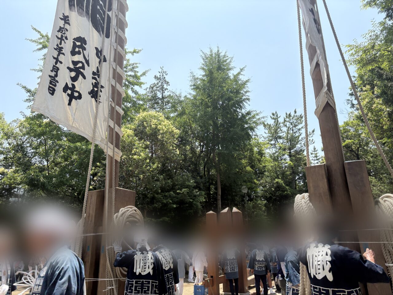 江戸川区最古の神社である浅間神社で幟祭りが開催