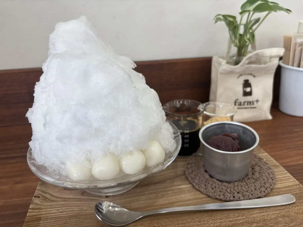 瑞江の人気カフェファームプラスでかき氷が始まりました