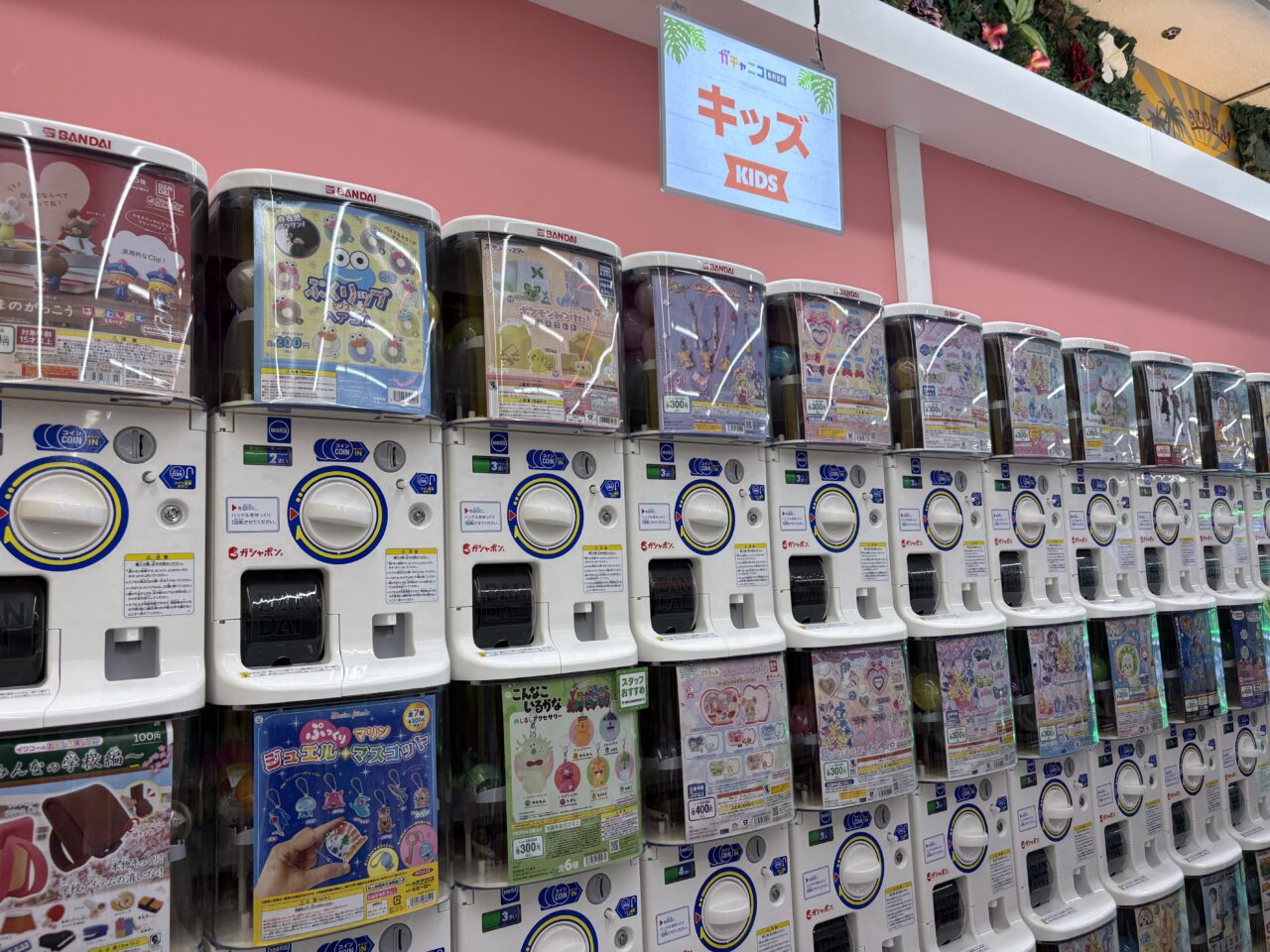 サニーモール西葛西内にあるゲームセンターキャッツアイの中に新しくオープンしたガチャガチャ専門店のガチャニコBASE