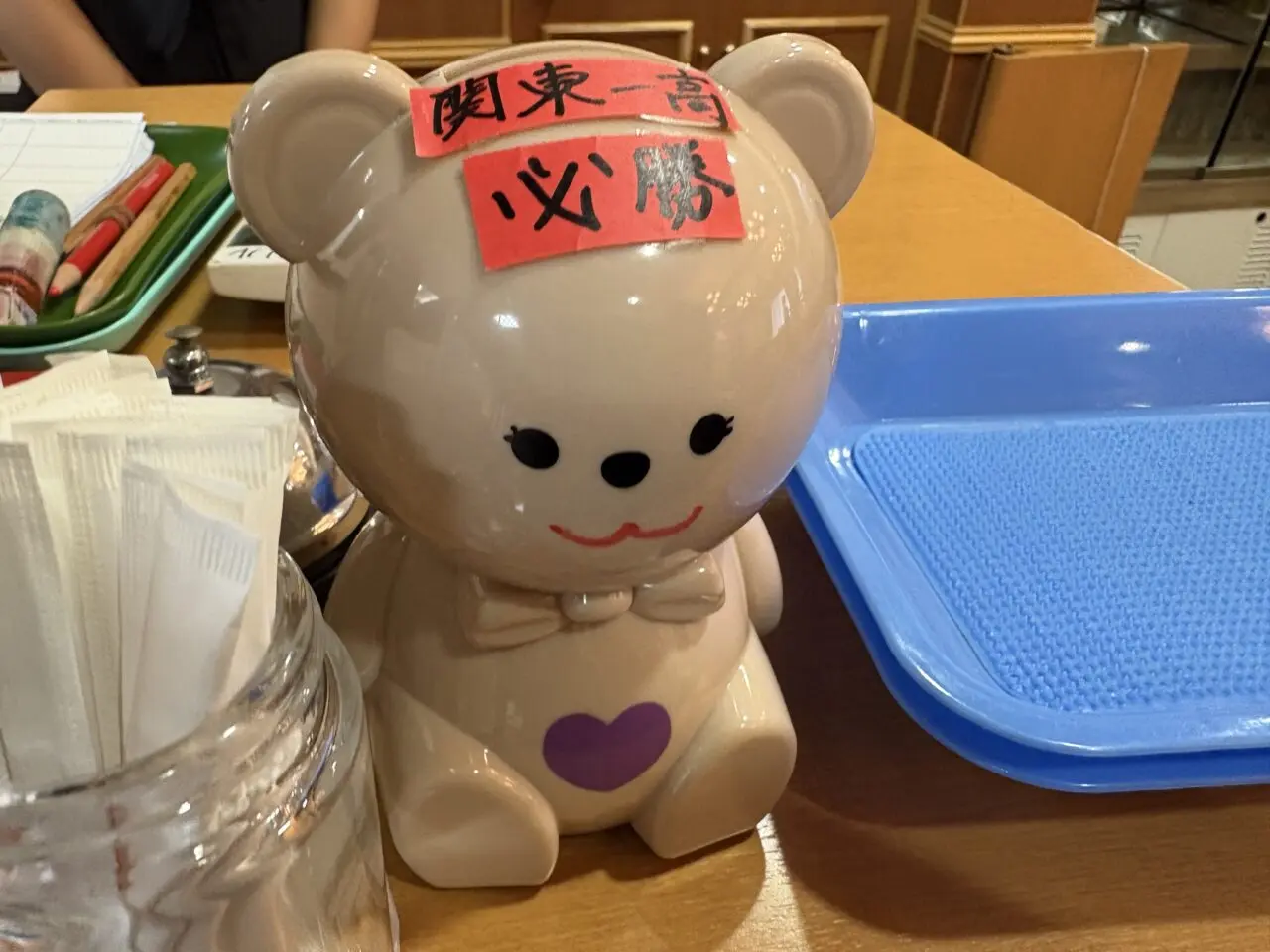 甲子園に出場を決めた関東一高を応援するスペシャルメニューを提供しているグリーンパレスのレストラン