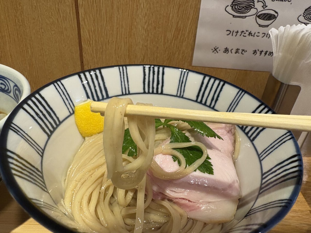 小岩に新しくオープンしただん善ラーメンの昆布水つけ麺