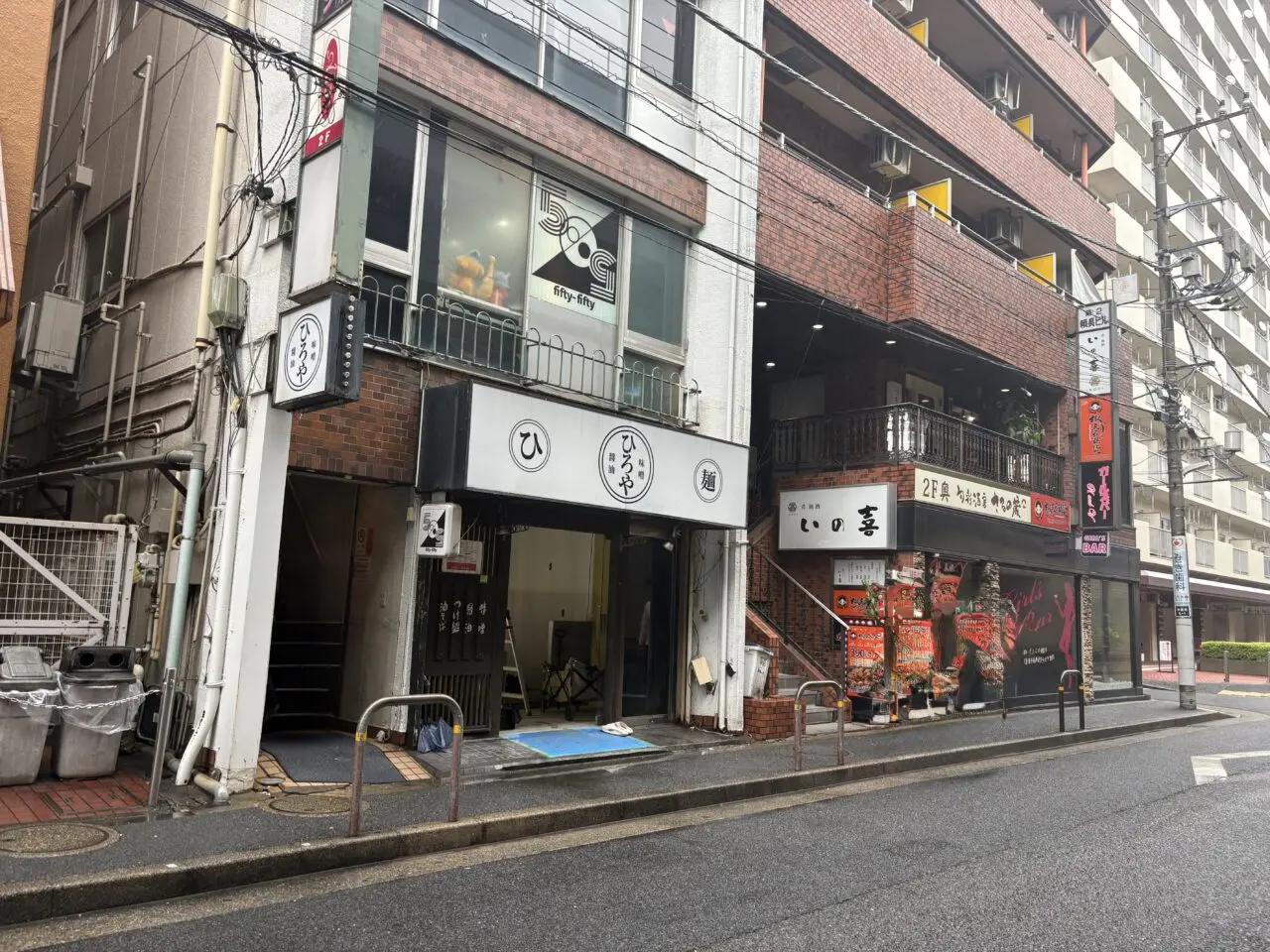 葛西のラーメン店ひろやが改装中